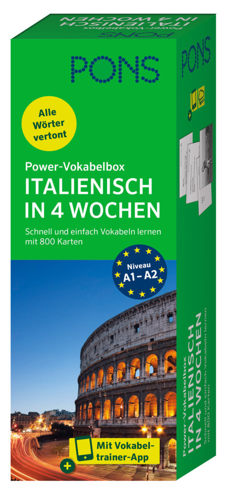 PONS Power-Vokabelbox Italienisch in 4 Wochen main product photo
