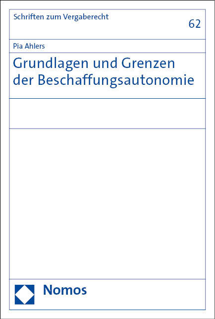 Grundlagen und Grenzen der Beschaffungsautonomie main product photo