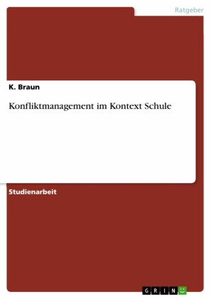 Konfliktmanagement im Kontext Schule
