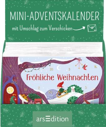Display Mini-Adventskalender mit Umschlag zum Verschicken WICHTEL