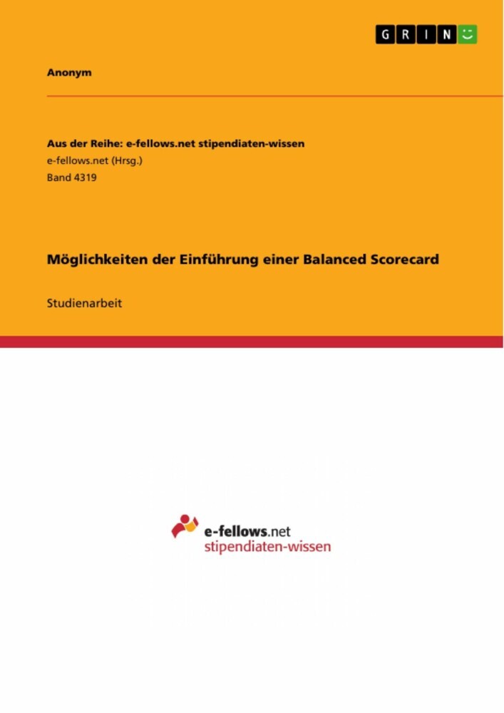 Möglichkeiten der Einführung einer Balanced Scorecard main product photo
