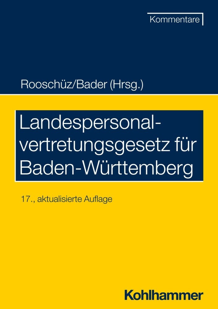 Landespersonalvertretungsgesetz für Baden-Württemberg main product photo