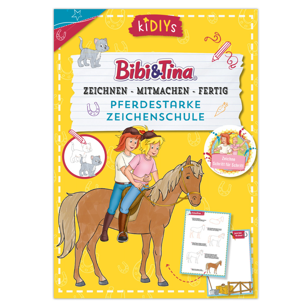 Bibi und Tina: Pferdestarke Zeichenschule - Zeichnen - Mitmachen - Fertig main product photo