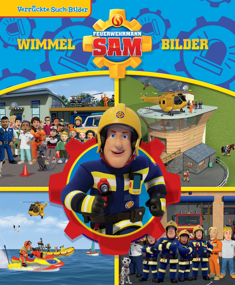 Feuerwehrmann Sam - Verrückte Such-Bilder - Wimmelbuch - Pappbilderbuch mit wattiertem Umschlag main product photo