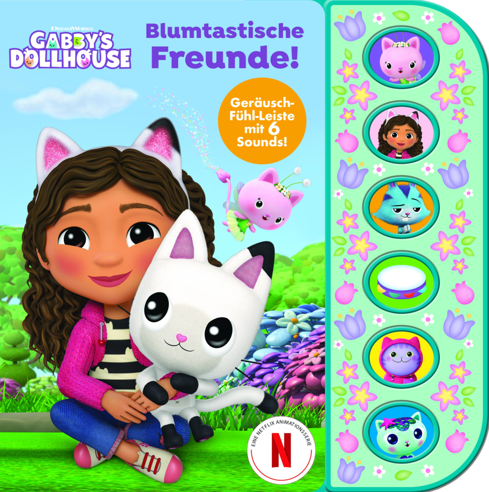 Gabby's Dollhouse - Blumtastische Freunde - Soundbuch mit Fühlleiste und 6 Geräuschen für Kinder ab 3 Jahren main product photo