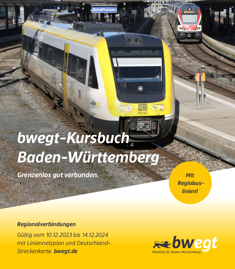 bwegt-Kursbuch Baden-Württemberg 2024, m. 1 Karte main product photo