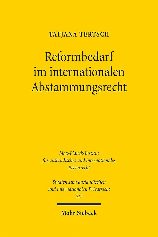 Reformbedarf im internationalen Abstammungsrecht main product photo