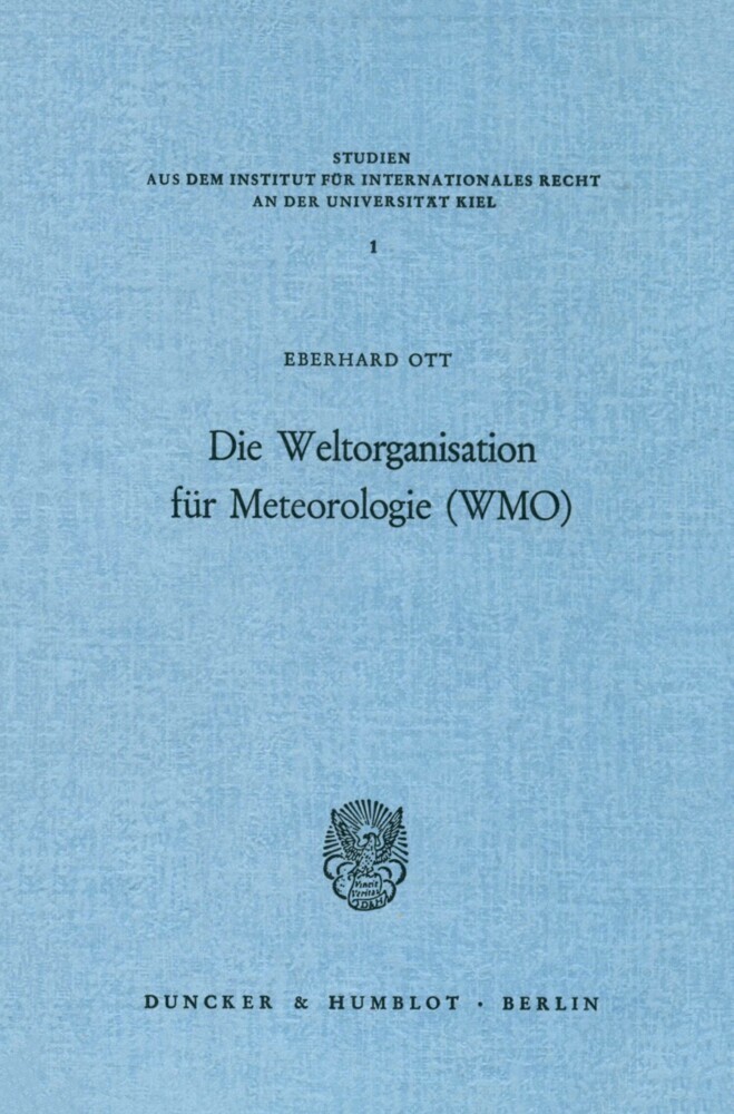 Die Weltorganisation für Meteorologie (WMO). main product photo