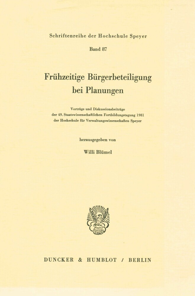 Frühzeitige Bürgerbeteiligung bei Planungen. main product photo