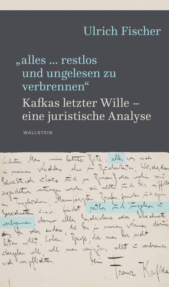 »alles ... restlos und ungelesen zu verbrennen« main product photo