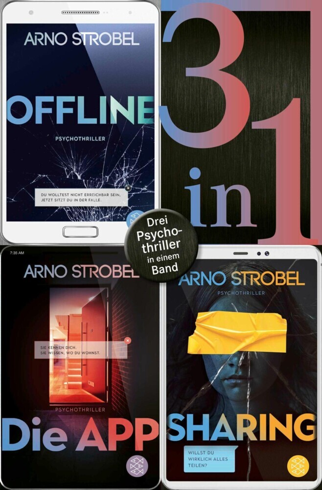Offline / Die App / Sharing - Drei Psychothriller in einem Band main product photo