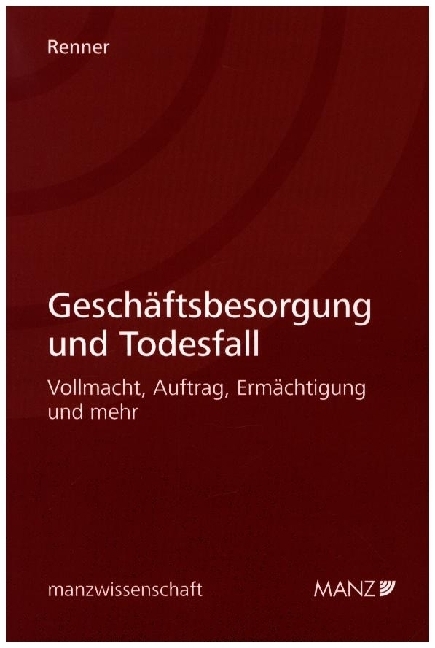 Geschäftsbesorgung und Todesfall main product photo