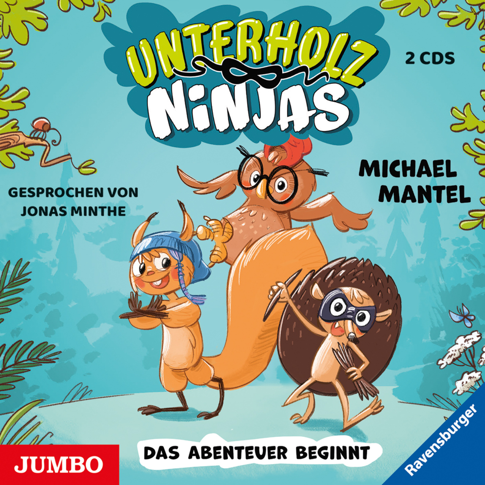 Unterholz-Ninjas. Das Abenteuer beginnt, 2 Audio-CD main product photo