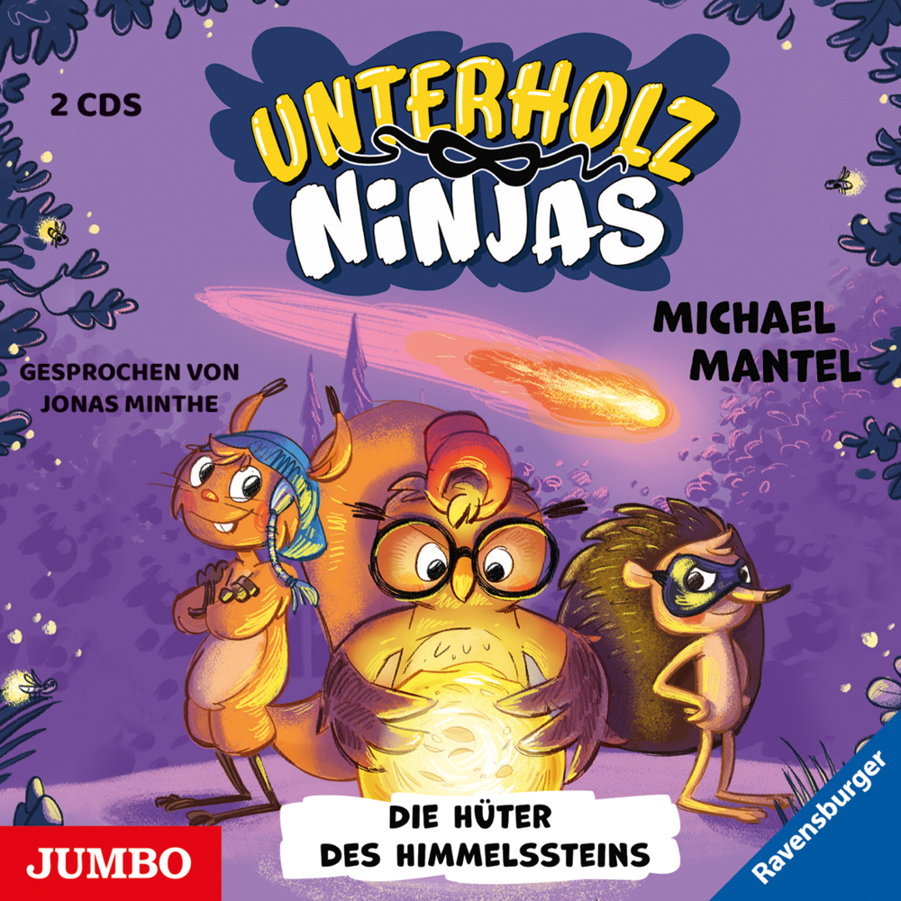 Die Unterholz-Ninjas. Die Hüter des Himmelssteins, 2 Audio-CD main product photo