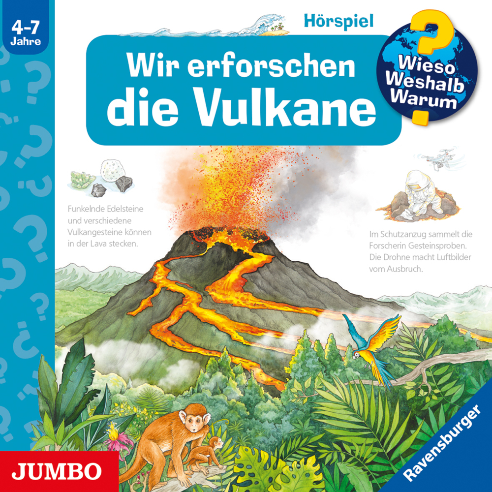 Wieso? Weshalb? Warum? Wir erforschen die Vulkane, Audio-CD main product photo