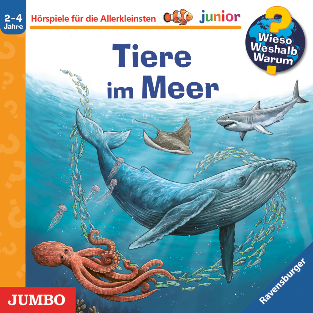 Wieso? Weshalb? Warum? junior. Tiere im Meer, Audio-CD main product photo