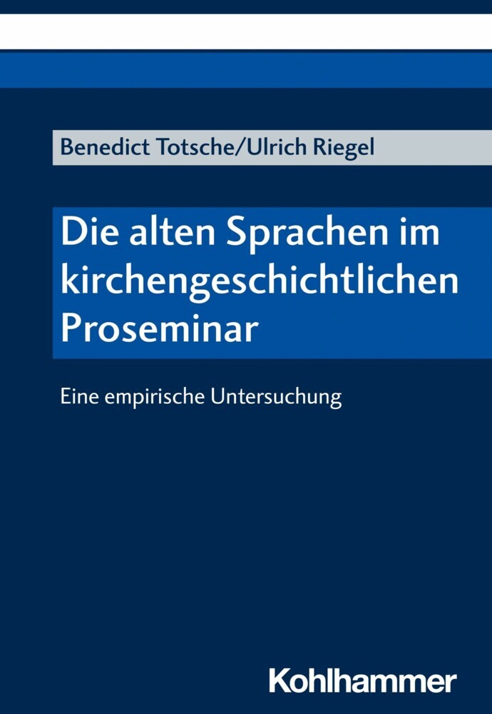 Die alten Sprachen im kirchengeschichtlichen Proseminar main product photo