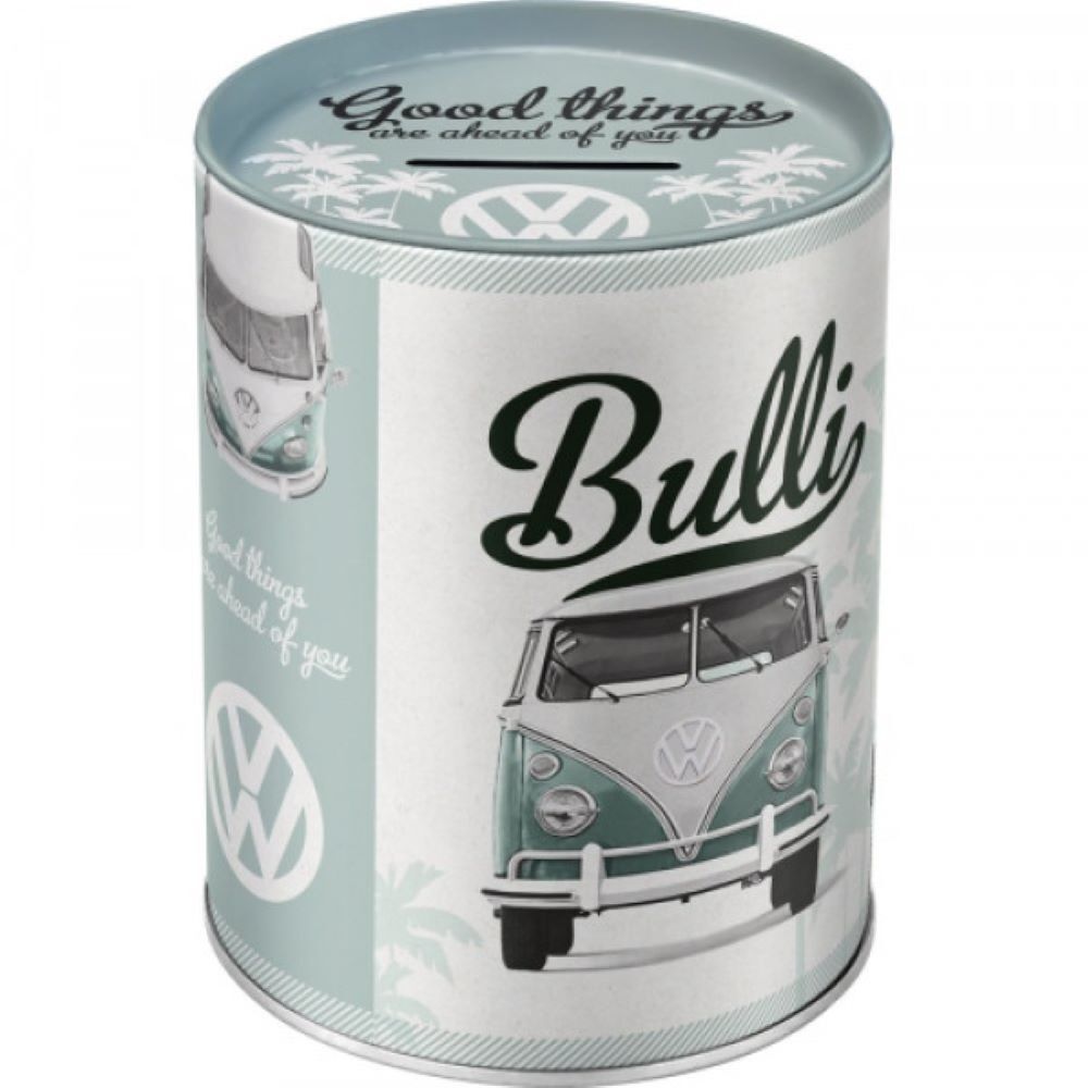 Spardose Volkswagen Bully, retro-Design, Durchmesser ca. 10 cm, Höhe ca. 12 cm main product photo