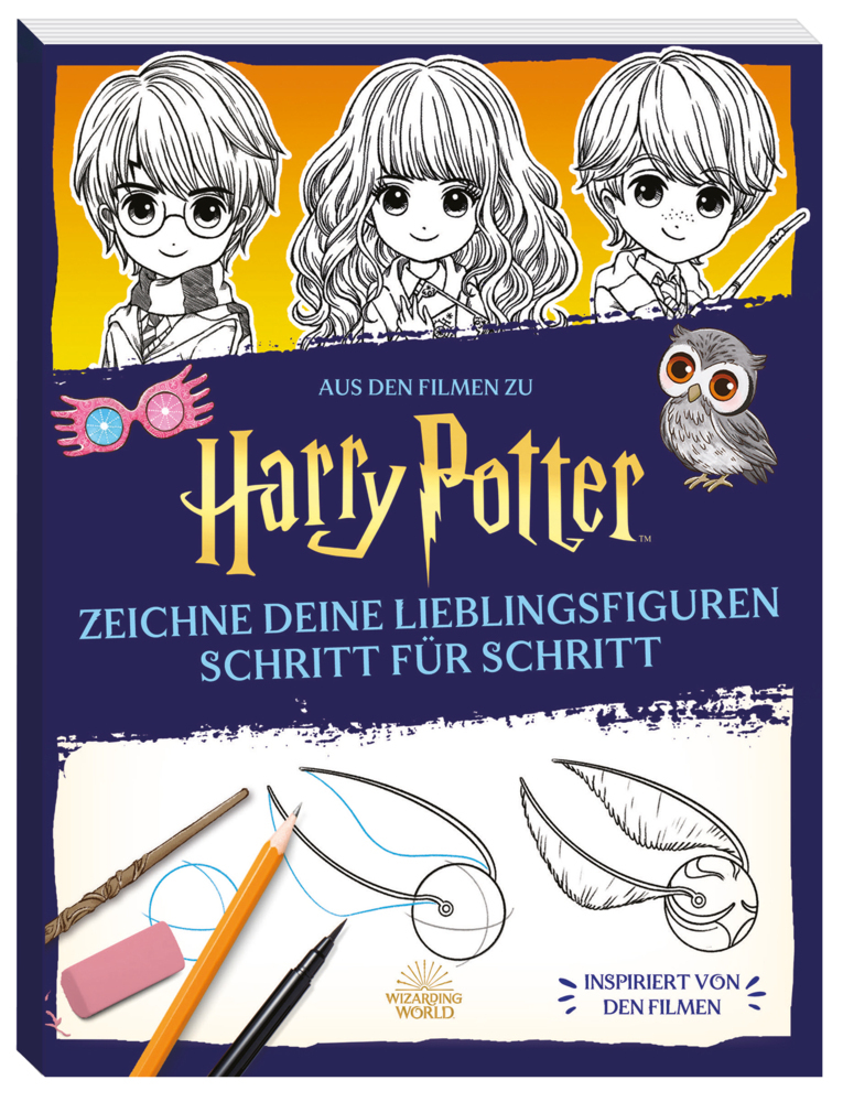 Aus den Filmen zu Harry Potter: Zeichne deine Lieblingsfiguren Schritt für Schritt main product photo