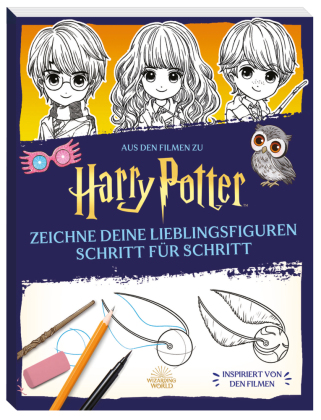 Aus den Filmen zu Harry Potter: Zeichne deine Lieblingsfiguren Schritt für Schritt