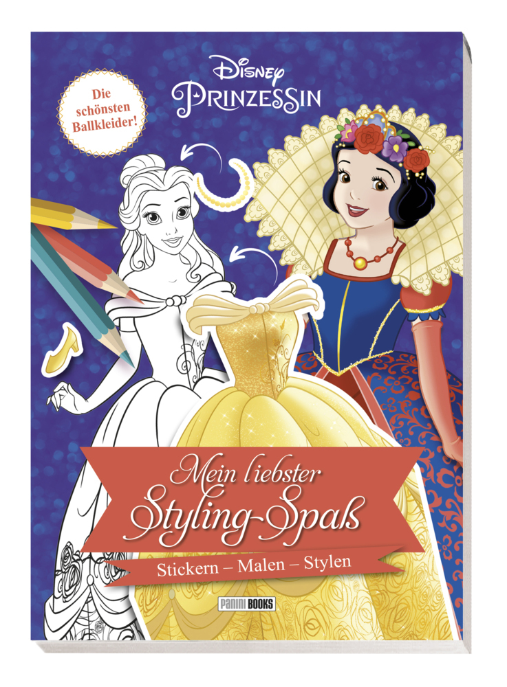 Disney Prinzessin: Mein liebster Styling-Spaß: Stickern, Malen, Stylen main product photo