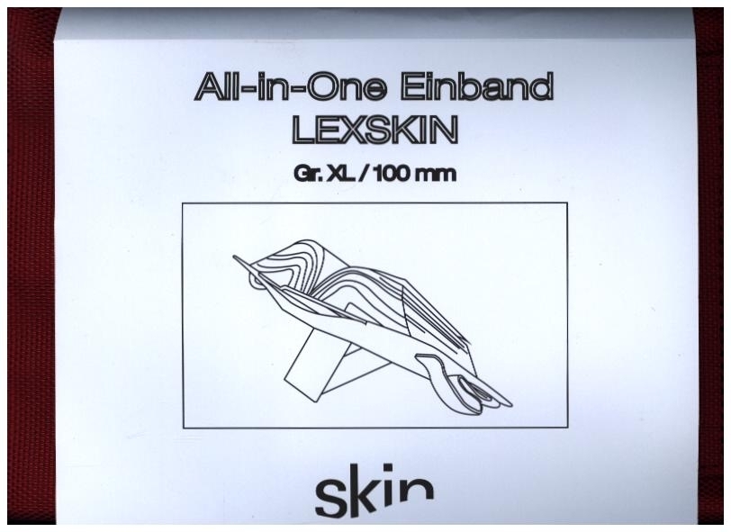 SKIN Einband LEXSKIN Gr. XL (Habersack) rubin-rot main product photo