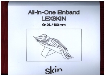 SKIN Einband LEXSKIN Gr. XL (Habersack) rubin-rot