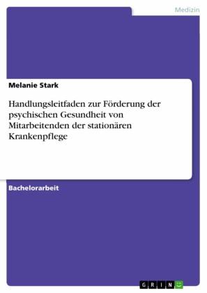 Handlungsleitfaden zur Förderung der psychischen Gesundheit von Mitarbeitenden der stationären Krankenpflege