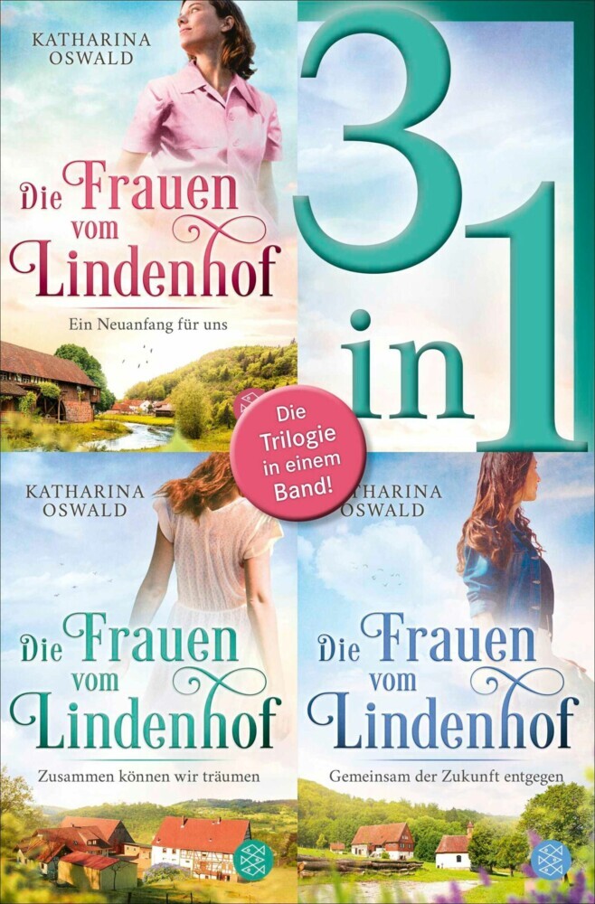 Die Frauen vom Lindenhof: Ein Neuanfang für uns / Zusammen können wir träumen / Gemeinsam der Zukunft entgegen - Drei Romane in einem Band main product photo