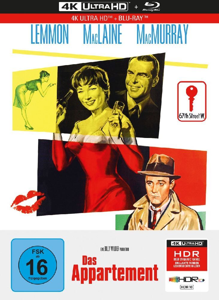 Das Appartement, 1 4K UHD-Blu-ray + 1 Blu-ray (2-Disc Limited Collector's Edition im Mediabook) main product photo