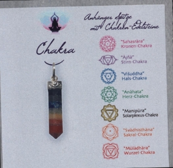 Chakra Anhänger Spitze in Geschenkbox