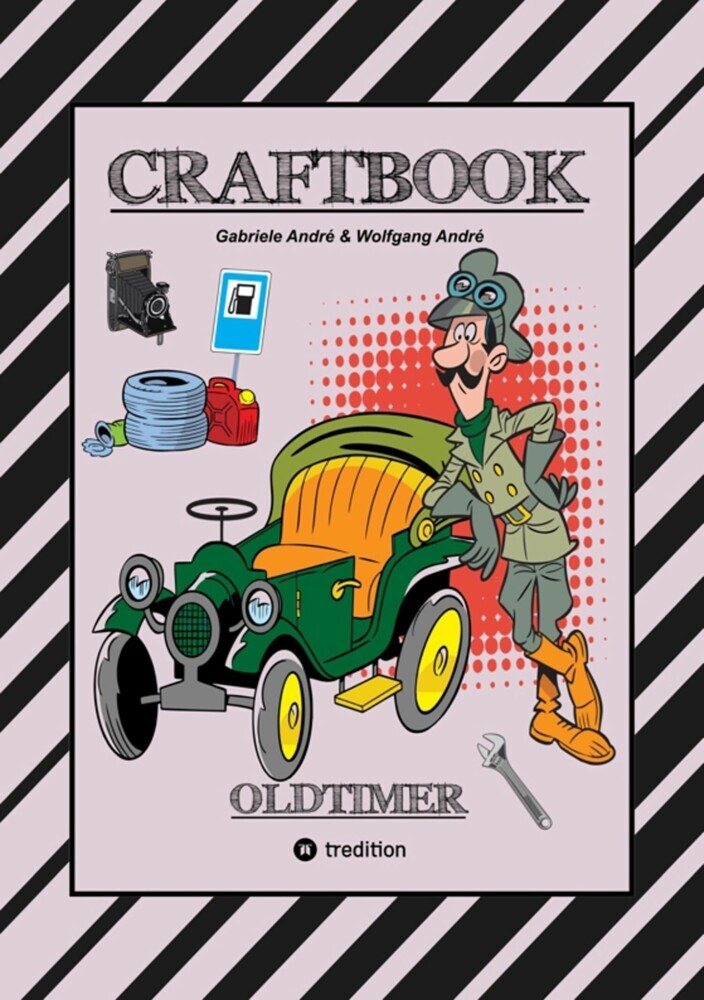 CRAFTBOOK - SPANNENDE OLDTIMER RALLYE - SPIEL - SCHÖNE MOTIVE - RÄTSEL - NOSTALGISCHE FAHRZEUGE ZUM AUSMALEN main product photo