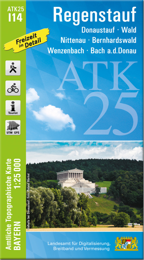 ATK25-I14 Regenstauf (Amtliche Topographische Karte 1:25000) main product photo
