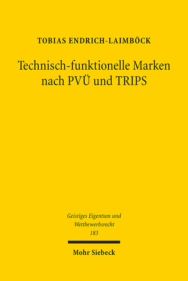 Technisch-funktionelle Marken nach PVÜ und TRIPS main product photo