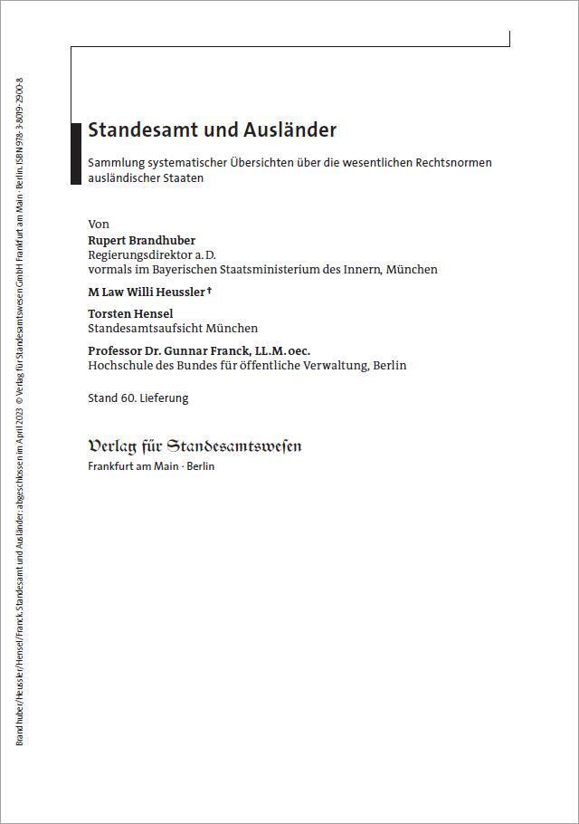 Standesamt und Ausländer main product photo