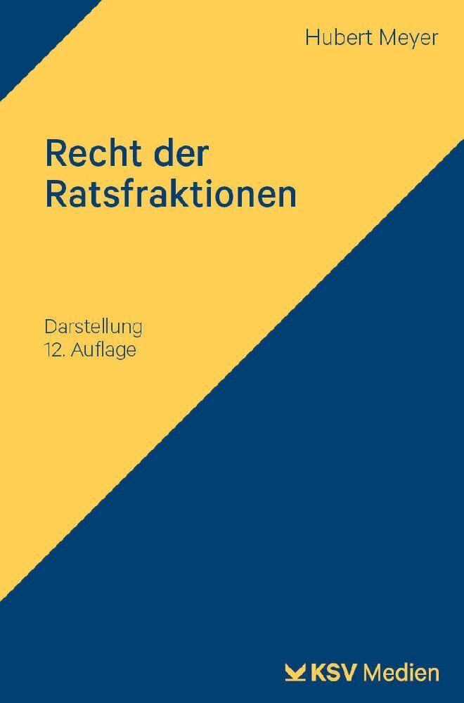 Recht der Ratsfraktionen main product photo