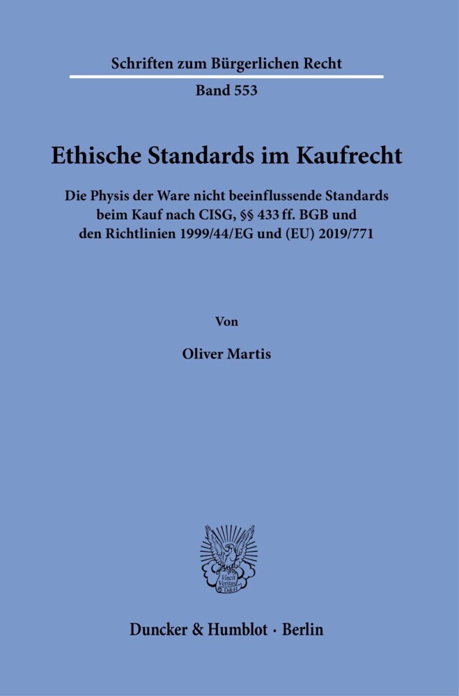 Ethische Standards im Kaufrecht. main product photo