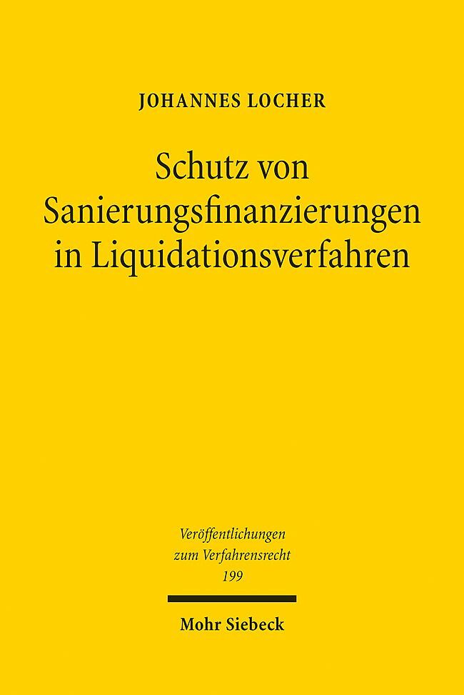 Schutz von Sanierungsfinanzierungen in Liquidationsverfahren main product photo