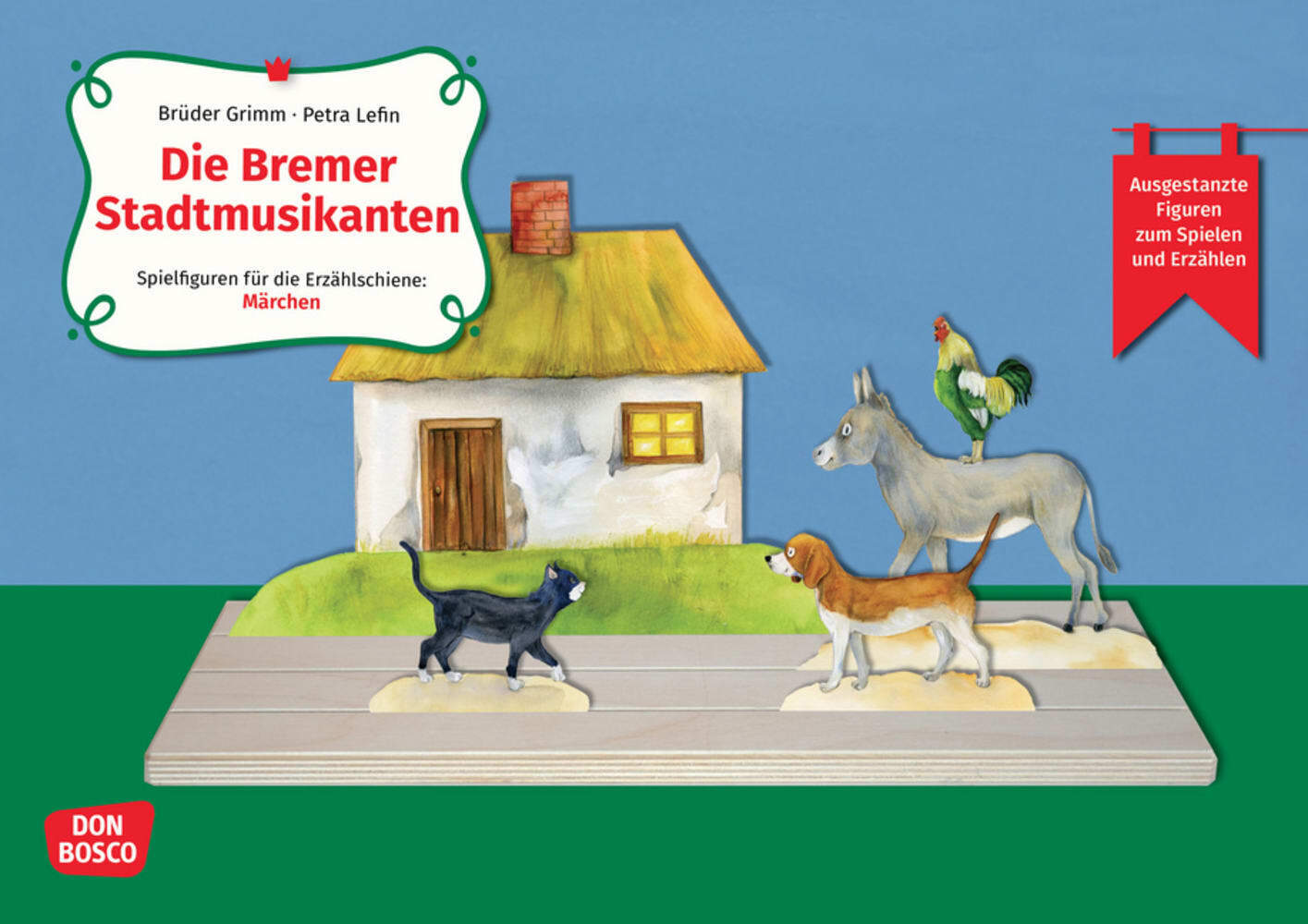 Die Bremer Stadtmusikanten. Erzählschienen-Figurenset, m. 1 Beilage main product photo