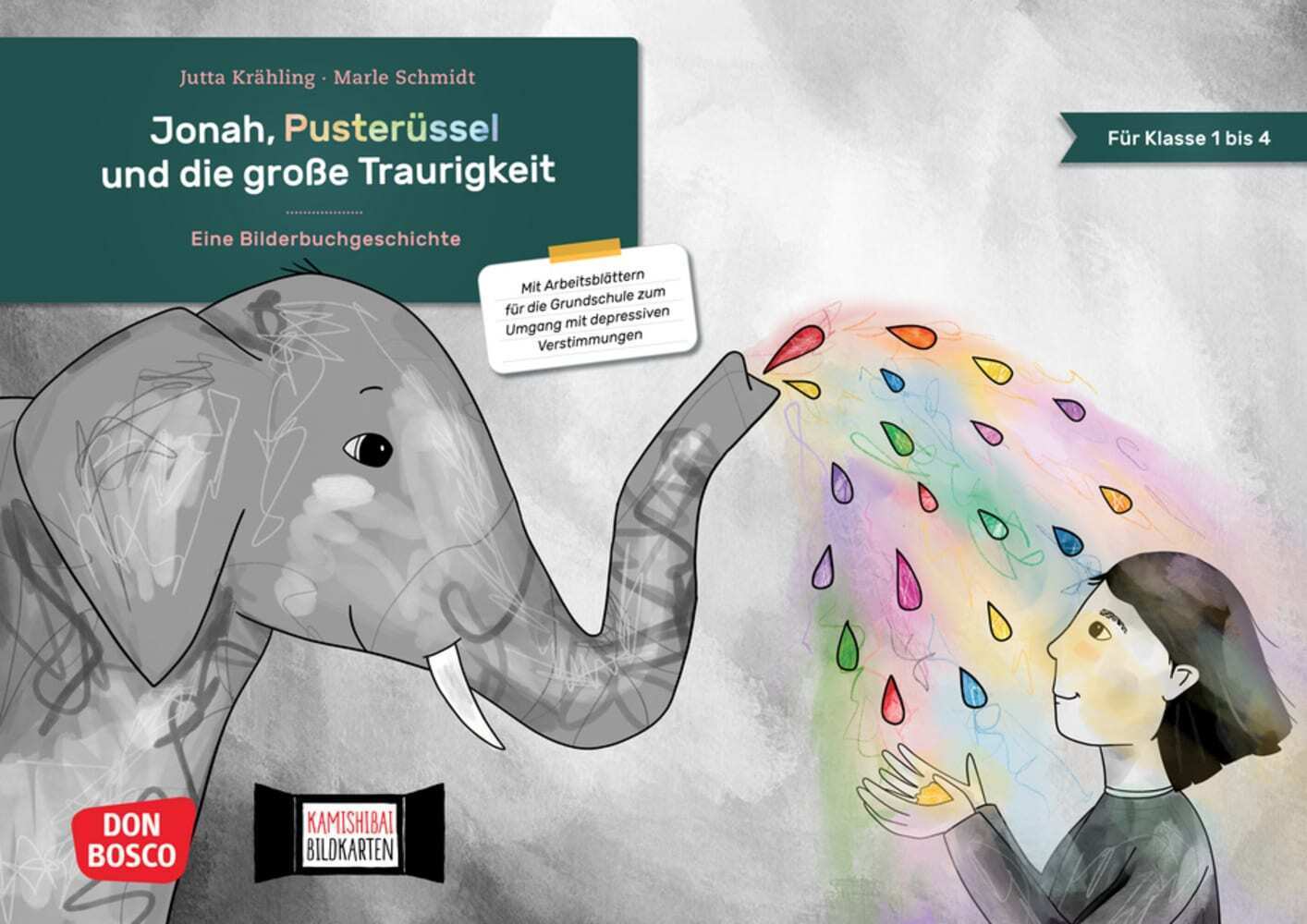 Jonah, Pusterüssel und die große Traurigkeit. Kamishibai Bildkartenset, m. 1 Beilage main product photo