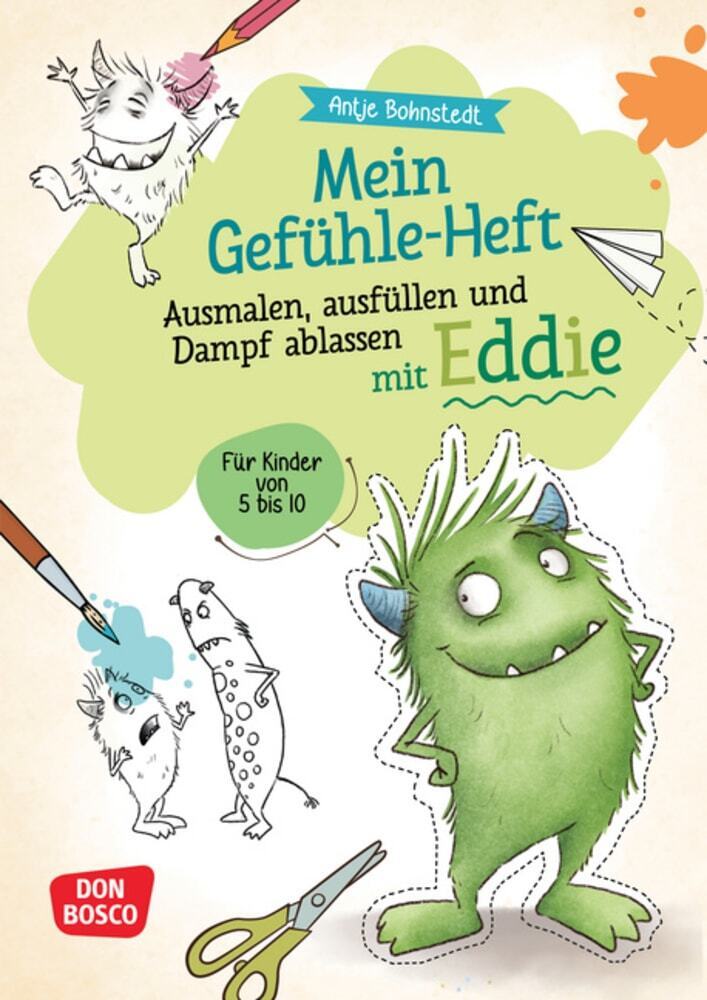 Mein Gefühle-Heft. Ausmalen, ausfüllen und Dampf ablassen mit Eddie main product photo