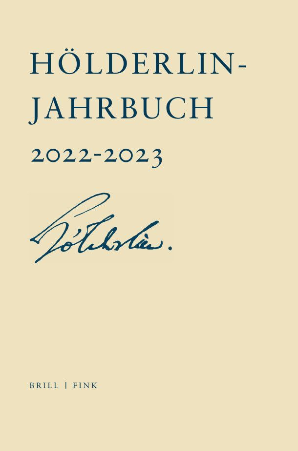 Hölderlin-Jahrbuch main product photo