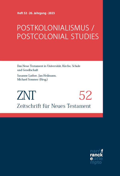 ZNT - Zeitschrift für Neues Testament 26. Jahrgang, Heft 52 (2023) main product photo