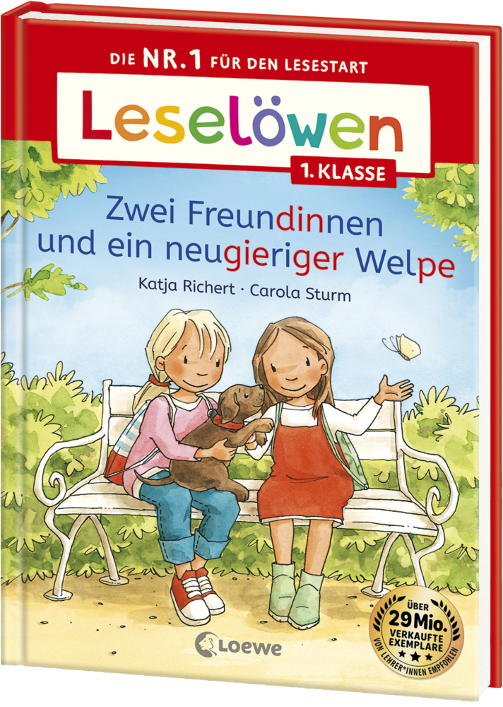 Leselöwen 1. Klasse - Zwei Freundinnen und ein neugieriger Welpe main product photo