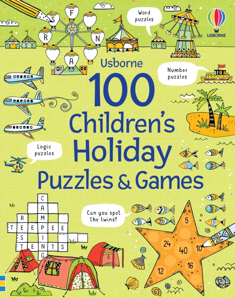 100 Children's Puzzles and Games: Holiday main product photo