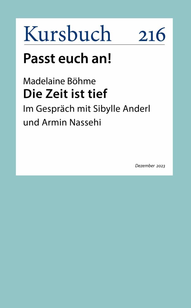Die Zeit ist tief main product photo