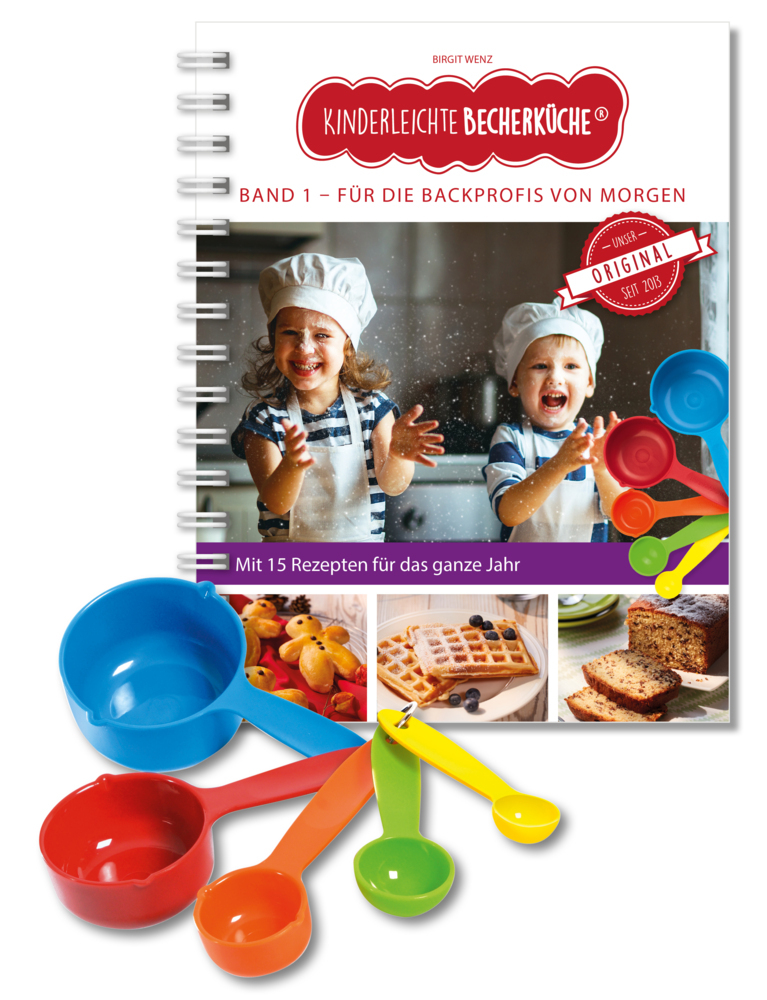 Kinderleichte Becherküche - Für die Backprofis von morgen (Band 1), m. 1 Buch, m. 5 Beilage main product photo