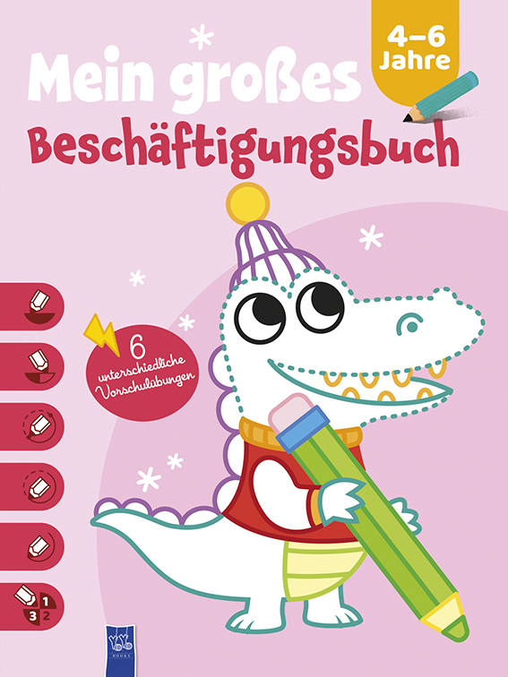 Mein großes Beschäftigungsbuch 4-6 Jahre (Cover Krokodil) main product photo