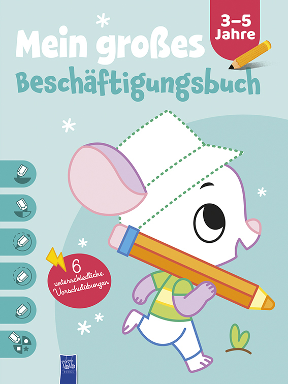 Mein großes Beschäftigungsbuch 3-5 Jahre (Cover Maus) main product photo