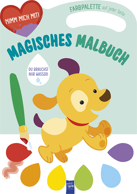 Magisches Malbuch - Cover grün (Hund) main product photo